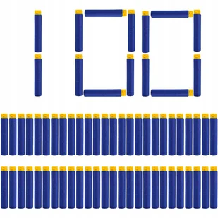 Piankowe naboje do pistoletu kompatybilne z NERF - Zabawki militarne - miniaturka - grafika 1