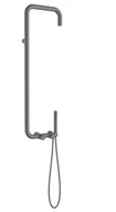 Zestawy prysznicowe - Deante Silia Zestaw prysznicowy natynkowy z deszczownicą titanium NQSD4XM - miniaturka - grafika 1