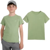 Koszulki dla dziewczynek - Koszulka Chłopięca 4F T-shirt Z Logo Mięta 4FJWAW25TTSHM2399 152 Miętowy - miniaturka - grafika 1