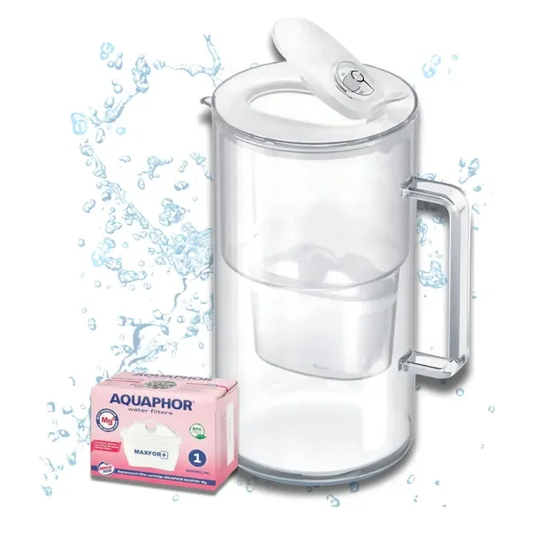 Dzbanek filtrujący do wody szklany Aquaphor Glass 2,5L + filtr Maxfor Mg