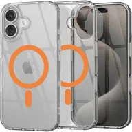Etui i futerały do telefonów - Etui Supero TPU Acrylic z MagSafe do iPhone 16, pomarańczowe - miniaturka - grafika 1