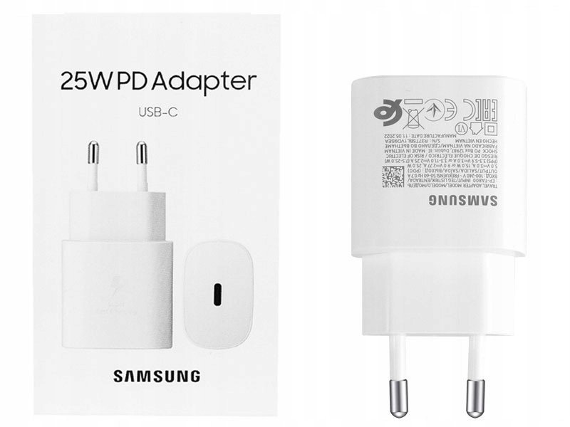 ŁADOWARKA SIECIOWA SAMSUNG SUPER FAST CHARGE 25W ORYGINAŁ SZYBKIE ŁADOWANIE