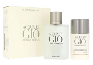 Giorgio Armani Acqua di Gio Pour Homme 100ml EDT +75ml sztyft - Zestawy perfum męskich - miniaturka - grafika 1