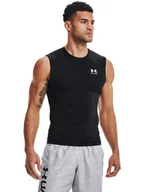 Koszulki sportowe męskie - Under Armour Top funkcyjny w kolorze czarnym - miniaturka - grafika 1