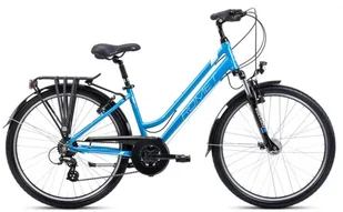 Rower trekkingowy Romet Gazela 26 2 rama S(15") niebiesko-kremowy - Rowery - miniaturka - grafika 1