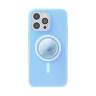 Etui i futerały do telefonów - PopSockets Etui do iPhone'a 15 Pro Max z uchwytem na telefon i suwakiem kompatybilne z MagSafe, etui na telefon iPhone 15 Pro Max, kompatybilne z bezprzewodowym ładowaniem - opalizujący niebieski - miniaturka - grafika 1