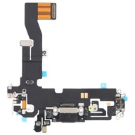 Części serwisowe do telefonów - TAŚMA ZŁĄCZE ŁADOWANIA MIKROFON DO iPhone 12 | 12 Pro CZARNY - miniaturka - grafika 1