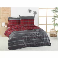 Pościel - Kvalitex Pościel bawełniana Delux Campus szary, 220 x 200 cm, 2 szt. 70 x 90 cm, 220 x 200 cm, 2 szt. 70 x 90 cm - miniaturka - grafika 1