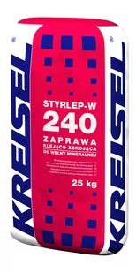 Zaprawa klejąco-zbrojąca do wełny mineralnej Kreisel Styrlep-W 240 25 kg - Kleje i inne preparaty budowlane - miniaturka - grafika 1