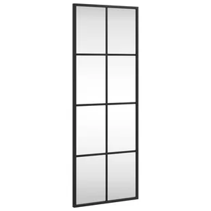 Lustro ścienne, czarne, 30x80 cm, prostokątne, żelazo  Lumarko! - Lustra - miniaturka - grafika 3