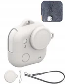 Akcesoria do kamer sportowych - PULUZ Case Osłona Futerał Do Insta360 Go Ultra + Dekielek I Smycz / Pu786w / Biały - miniaturka - grafika 1