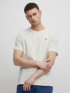 Koszulki męskie - Blend T-Shirt 20715615 Beżowy Regular Fit - miniaturka - grafika 1