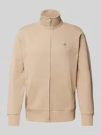 Koszulki męskie - Bluza rozpinana o kroju regular fit z wyhaftowanym logo - miniaturka - grafika 1