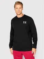 Bluzy męskie - Under Armour Bluza Ua Rival Terry 1370404 Czarny Relaxed Fit - miniaturka - grafika 1