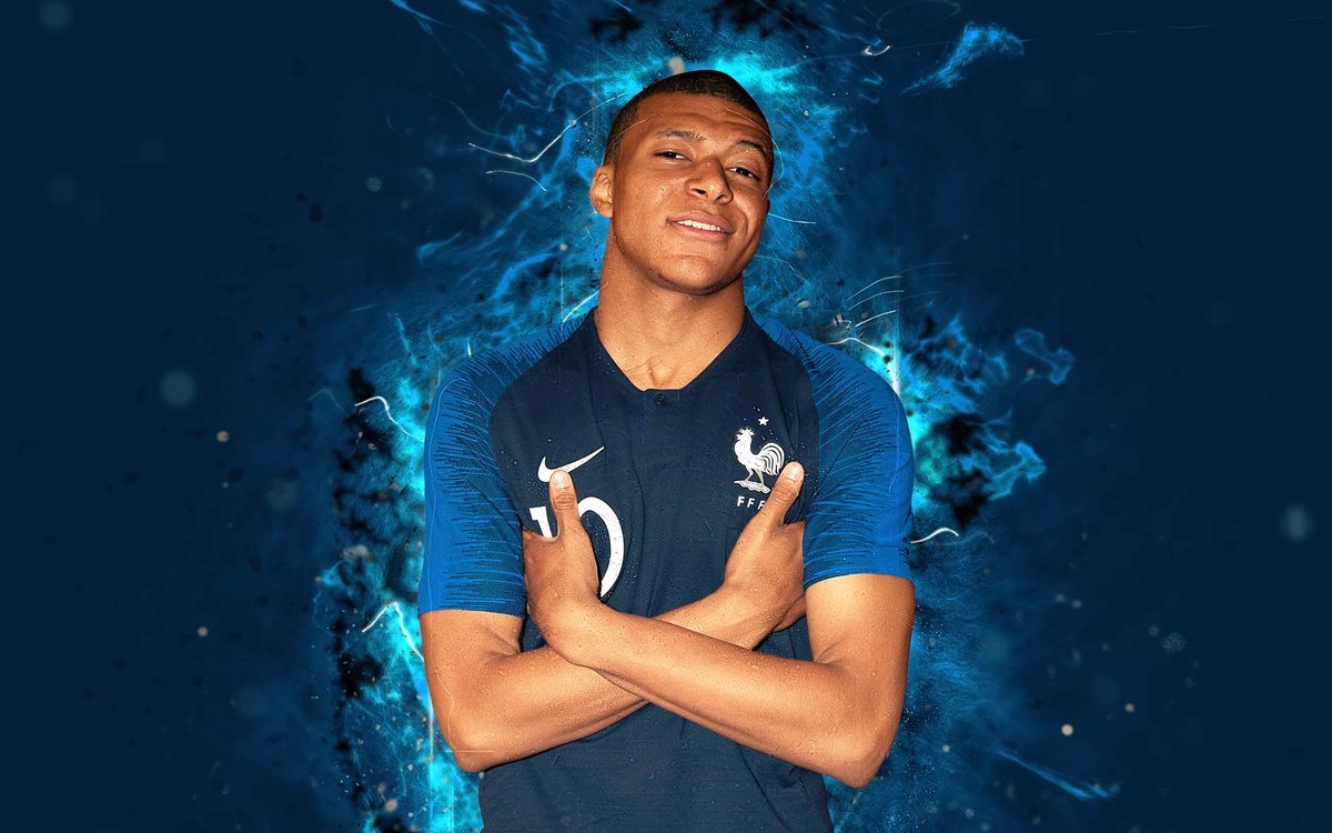 PODKŁADKA POD MYSZ Z Nadrukiem 22x18 cm Kylian Mbappe Tekst Prezent