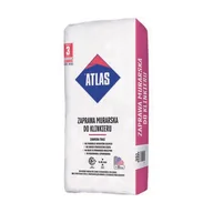 Zaprawy budowlane - Atlas Zaprawa murarska do klinkieru zawierająca tras 0035 szara 25 kg - miniaturka - grafika 1
