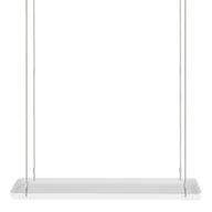 Kwietniki - Kwietnik wiszący 58 x 15 x 21 cm biały DHG - miniaturka - grafika 1