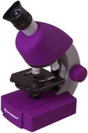 Mikroskopy i lupy - Mikroskop Bresser Junior 40x-640x, purpurowy - miniaturka - grafika 1