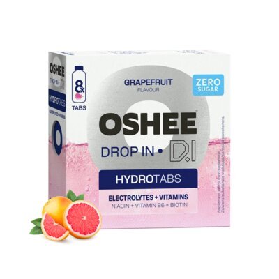 Elektrolity i witaminy OSHEE DROP IN Hydrotabs Grejpfrut (8 tabletek)