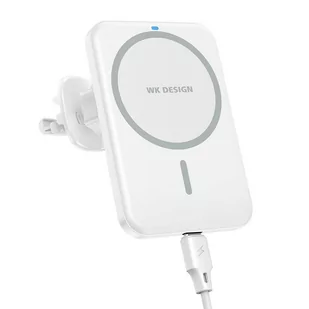 Wk Design WK Design Upine Series bezprzewodowa ładowarka MagSafe 15W czarna (WP-U95) WP-U95 black - Ładowarki do telefonów - miniaturka - grafika 1