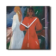 Zegary - Zegar na płótnie na ścianę 30x30 cm Czerwony biały, Coloray - miniaturka - grafika 1