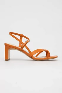 Sandały damskie - Vagabond sandały skórzane LUISA kolor pomarańczowy 5312.301.44 - grafika 1
