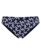 Stroje kąpielowe - Tommy Hilfiger Damski dół od bikini Kobiety niebieski|wielokolorowy wzorzysty, M - miniaturka - grafika 1
