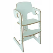 Krzesełka do karmienia - Krzesełko do karmienia DREWNIANE białe do jadalni REGULOWANE CERTYFIKOWANE - miniaturka - grafika 1