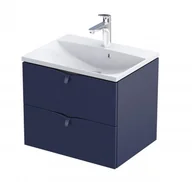 Szafki łazienkowe - Oristo Szafka wisząca podumywalkowa SIENA 60 cm, GRANATOWY MAT OR45-SD2S-60-14 - miniaturka - grafika 1