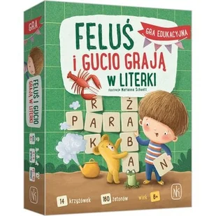 Gra edukacyjna NASZA KSIĘGARNIA Feluś i Gucio grają w literki - Gry planszowe - miniaturka - grafika 1