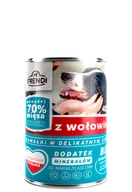 Mokra karma dla kotów - Frendi Frendi kawałki w delikatnym sosie z wołowiną 10x400g 56587-uniw - miniaturka - grafika 1