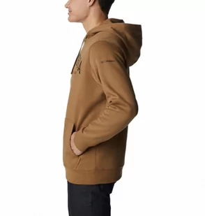 Męska bluza dresowa nierozpinana z kapturem COLUMBIA Trek Hoodie - brązowa - Bluzy sportowe męskie - miniaturka - grafika 1