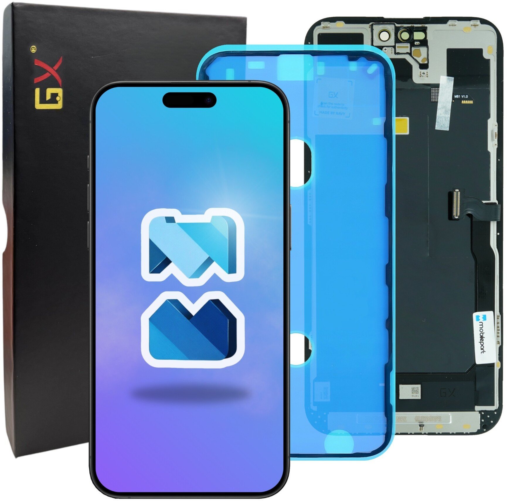 Wyświetlacz do iPhone 14 Pro Max LCD A2894 + Uszczelka Soft Oled 120Hz GX