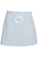 Spódnice - Spódnica FSP370 BIAŁY TURKUSOWY CIEMNY - Fokus - miniaturka - grafika 1