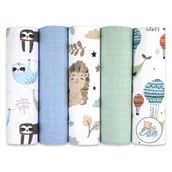 Pieluchy - EGA KIDS Pieluchy tetrowe 70x80cm zestaw nr 16, 5 szt. - miniaturka - grafika 1