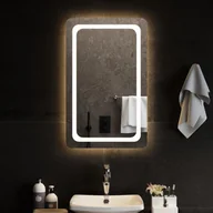 Lustra - vidaXL Lustro łazienkowe z LED, 50x80 cm - miniaturka - grafika 1