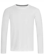 Koszulki męskie - Koszulka Męska Długi Rękaw ELASTIC Bawełna JAKOŚĆ STEDMAN 9620 BIAŁA L - miniaturka - grafika 1