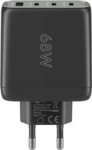 Ładowarka sieciowa 3x USB-C USB 68W Goobay CZARNA - Ładowarki do telefonów - miniaturka - grafika 3
