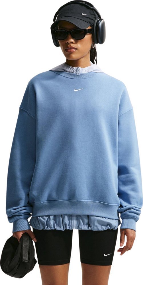 Nike Bluza damska Nike Studio Fleece niebieska IM8082 486 M