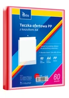 Koszulki na dokumenty - Teczka ofertowa PP 60 koszulek. A4 czerwona - miniaturka - grafika 1