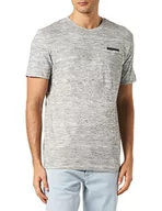 Koszulki męskie - TOM TAILOR Męski T-shirt 1035568, 31491, vintage, beżowy, granatowy (Navy Inject), XXL, 31491 – Vintage Beige Navy Inject, XXL - miniaturka - grafika 1