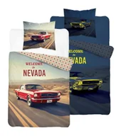 Pościel dla dzieci - Pościel  bawełniana świecąca w ciemności 140x200 Fluo samochód Cadillac - miniaturka - grafika 1