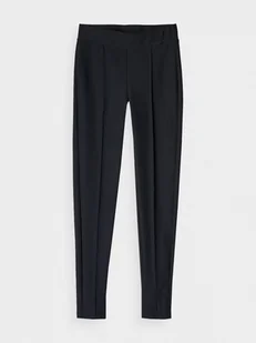 Damskie legginsy basic 4F 4FRAW24TTIGF225 - czarne - Spodnie sportowe damskie - miniaturka - grafika 1