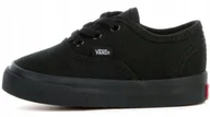 Buty dla dziewczynek - 18 BUTY DZIECIĘCE VANS AUTHENTIC VN000ED9BKA CZARNE TRAMPKI WYGODNE - miniaturka - grafika 1