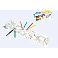 Zabawki kreatywne - CARIOCA Kolorowanka w rolce mini+ kredki 6 kolorów - miniaturka - grafika 1