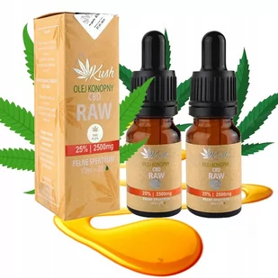 Olejek Konopny Kush Cbd Raw 25% 5000 mg | 2X 10ml - Suplementy naturalne - miniaturka - grafika 1