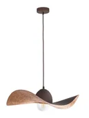 Lampy sufitowe - Sigma Designerska lampa wisząca KAPELLO M E27 60W śr. 55cm brązowy 32352 - miniaturka - grafika 1
