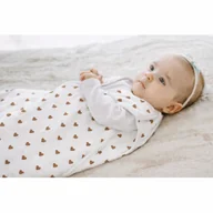 Śpiworki dla dzieci - PULP BAMBOO Śpiworek letni do spania do 12 miesiąca - Serduszka - miniaturka - grafika 1