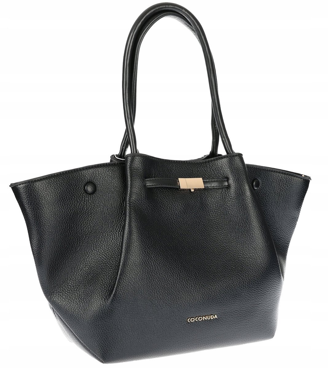 Torebka Damska Shopperka Pojemna Modna Duża Torba Listonoszka 14081 Czarna