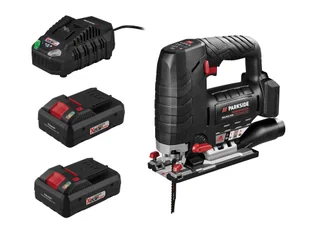 PARKSIDE PERFORMANCE® Zestaw Akumulatorowa wyrzynarka 20 V z 2 akumulatorami Smart, 4 Ah i szybką ładowarką, 4,5 A - Wyrzynarki - miniaturka - grafika 1